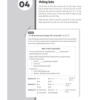 Bộ Đề Thi Thử Tốt Nghiệp THPT Môn Tiếng Anh 2025 - Bản Quyền