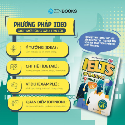 Sách - IELTS Speaking Journey: Lộ trình tự học IELTS Speaking từ cơ bản đến band 6.0 - Nguyễn Cảnh Luân