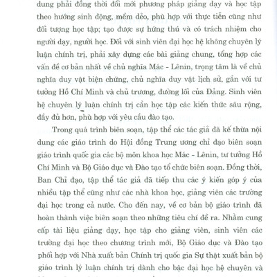 Giáo Trình Lịch Sử Đảng Cộng Sản Việt Nam (Dành Cho Bậc Đại Học Hệ Không Chuyên Lý Luận Chính Trị) - Bộ mới năm 2021