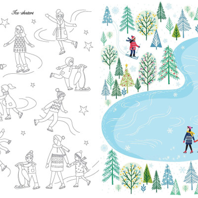 Rub-down Transfer Book: Christmas