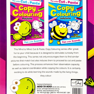 Fun With Cut & Paste Copy Colouring: Playtime