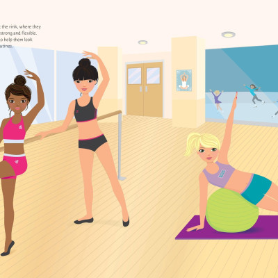 Sticker Dolly Dressing Ice Skaters