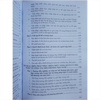 Sách Quy Trình Hoàn Thuế và Hướng Dẫn Giải Quyết Bồi Thường Nhà Nước Tại Cơ Quan Thuế Các Cấp - V2249T