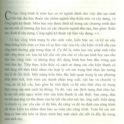 Cơ Học Công Trình - TS. Phan Đình Hào (Chủ biên), ThS. Đỗ Minh Đức, ThS. Lê Cao Tuấn
