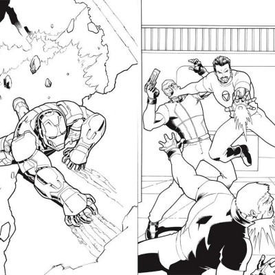 Marvel Super Hero Colouring