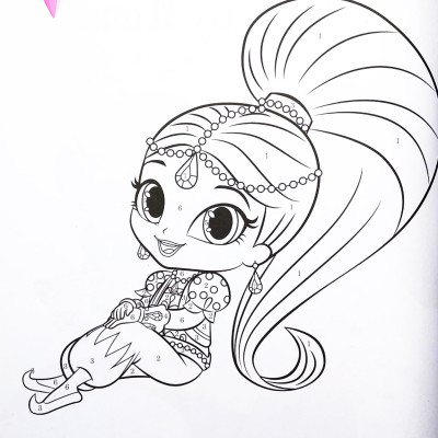 Shimmer And Shine Leave A Little Sparkle! Colour By Number