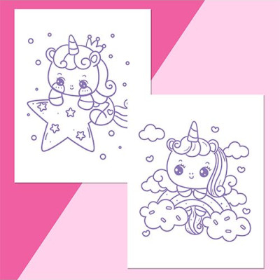 Unicorns Colour-Me Magnets