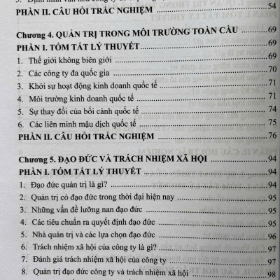 Quản Trị Học - Tóm Tắt Lý Thuyết Và Câu Hỏi Trắc Nghiệm