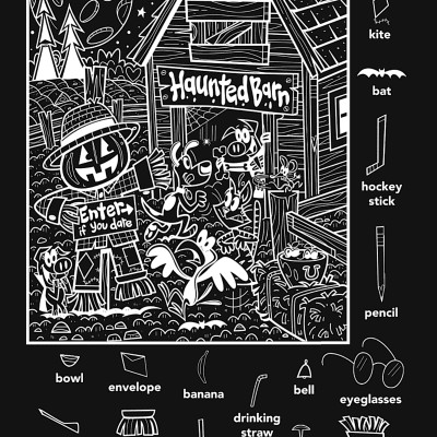 Halloween Hidden Pictures Puzzles To Highlight