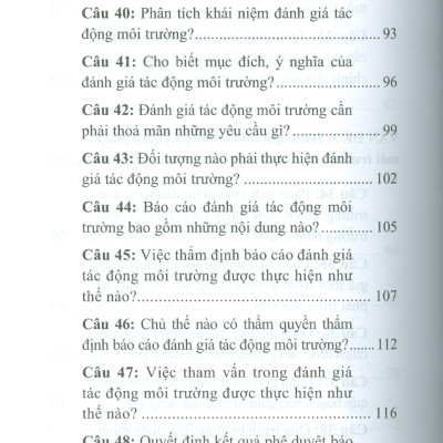 Hướng Dẫn Ôn Tập Luật Môi Trường - Dùng Cho Hệ Đào Tạo Cử Nhân Và Thạc Sĩ Các Chuyên Ngành Thuộc Lĩnh Vực Khoa Học Pháp Lý 
