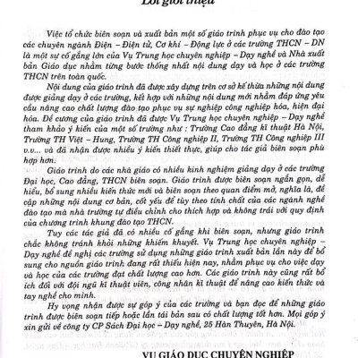 Giáo trình máy điện (sách dùng cho các trường đào tạo hệ trung cấp chuyên nghiệp)