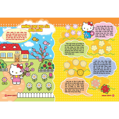 Sách - Bóc Dán Nhanh Tay – Hello Kitty - Bốn Mùa Tươi Đẹp - Minh Thắng