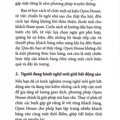 Open House - Khám Phá Bí Mật Bán Nhà Nhanh