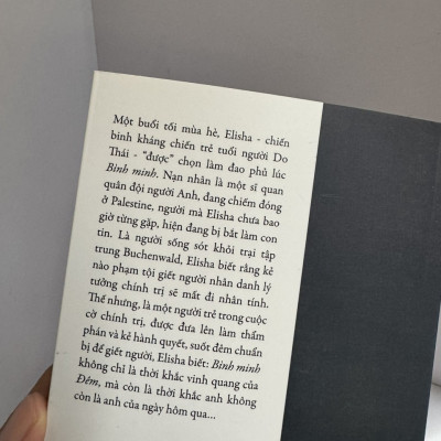 BÌNH MINH – Elie Wiesel – Bảo Chân dịch – Tao Đàn – NXB Hội nhà văn