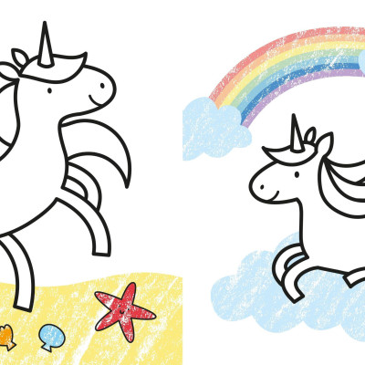 First Colouring Unicorns
