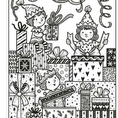 Enchanted Christmas Magic Painting Book