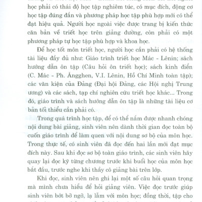 Hỏi - Đáp Môn Triết Học Mác - Lênin (Dùng cho bậc đại học hệ chuyên và không chuyên lý luận chính trị)