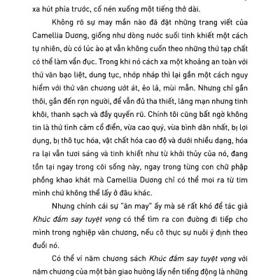 Khúc Đắm Say Tuyệt Vọng