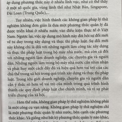 Phát Triển Không Gian Pháp Lý Thử Nghiệm Cho Công Nghệ Tài Chính và Các Lĩnh Vực Công Nghệ Mới Tại Việt Nam