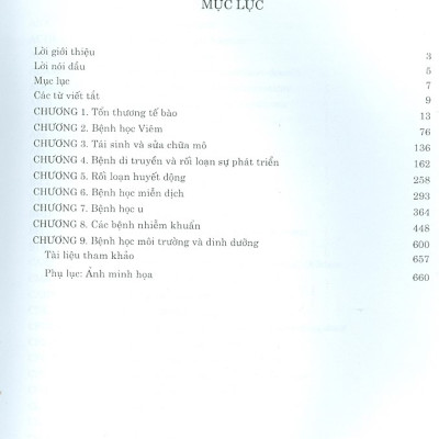 Bệnh Học Đại Cương (Dùng Cho Đào Tạo Bác Sĩ Và Học Viên Sau Đại Học)