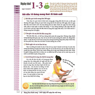 Sách: Mang Thai Thành Công - 280 Ngày, Mỗi Ngày Đọc Một Trang