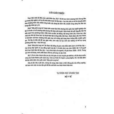 Sách máy phá rung tim (Dùng cho ĐT TC nghề, CĐ nghề kỹ thuật thiết bị y tế)