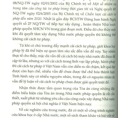 Hệ Thống Toà Án Trong Nhà Nước Pháp Quyền (Tái bản lần 1 có chỉnh sửa, bổ sung) - Nguyễn Đăng Dung (Chủ biên)