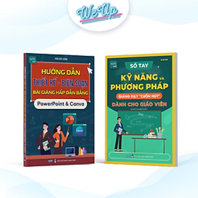 Combo 2 sách: Thiết kế bài giảng hấp dẫn bằng PowerPoint & Canva, Kỹ năng giảng dạy cuốn hút dành cho giáo viên