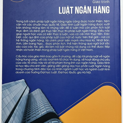 Sách - Giáo Trình Luật Ngân Hàng