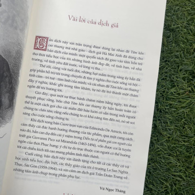 BÌA CỨNG - TÂM HỒN CAO THƯỢNG - EDMUNDO DE AMICIS - BẢN DỊCH ĐẦY ĐỦ TỪ NGUYÊN TÁC TIẾNG Ý - TRANH MINH HỌA IN BỐN MÀU - NHÃ NAM -