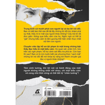 Sách - Tâm Lý Học Tội Phạm - Vén Màn Bí Mật Biểu Cảm - AZ Việt Nam