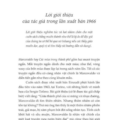 Sách - Marcovaldo Hay Các Mùa Trong Thành Phố