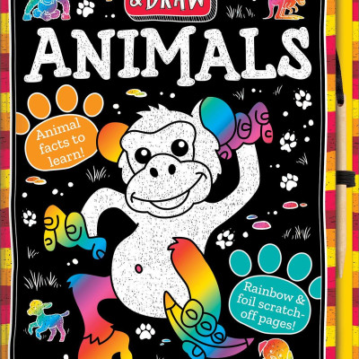 Scratch & Draw Animals - Scratch Art Activity Book