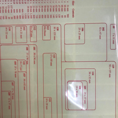 BỘ 25 XẤP NHÃN DÁN GI CHÚ 109