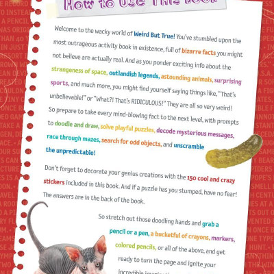 Weird But True! Cool And Crazy Sticker Doodle Book
