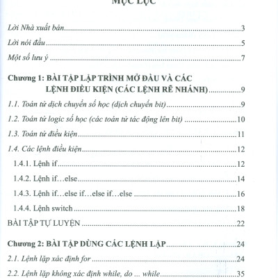 BÀI TẬP LẬP TRÌNH VỚI NGÔN NGỮ C++ TỪ CƠ BẢN ĐẾN NÂNG CAO - TẬP 1