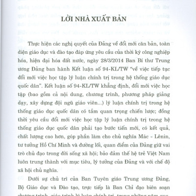 Combo 3 cuốn Giáo Trình Triết Học Mác – Lênin + Giáo Trình Kinh Tế Chính Trị Mác – Lênin + Giáo Trình Lịch Sử Đảng Cộng Sản Việt Nam (Dành Cho Bậc Đại Học Hệ Không Chuyên Lý Luận Chính Trị) – Bộ mới năm 2021