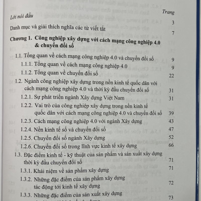 Sách - Sách - Kinh Tế Xây Dựng Với Cách Mạng Công Nghiệp 4.0 & Chuyển Đổi Số (Tập 1)