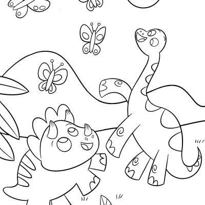 Dino Colouring