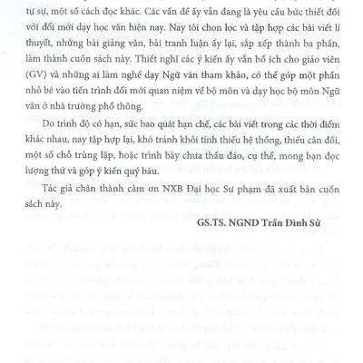 Môn Ngữ Văn Và Dạy Học Ngữ Văn Trong Trường Phổ Thông