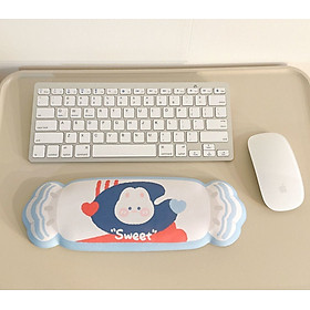 Miếng Kê Tay Bàn Phím, Đệm Lót Chuột Mouse Pad Thỏ Kẹo Ngọt_ Hàng Chính Hãng