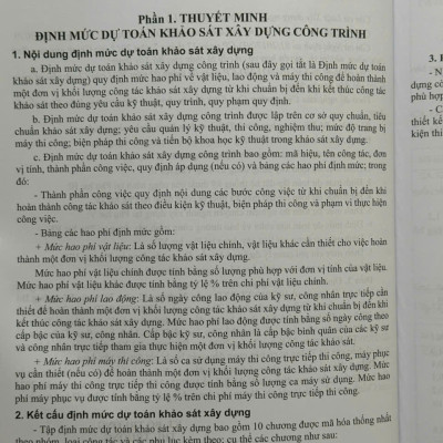 Sách Định Mức Dự Toán Xây Dựng Công Trình sđ, bs năm 2025 theo Thông Tư 08/2025/TT-BXD - Tập 1: Phần Xây Dựng và Khảo Sát (V2581D)