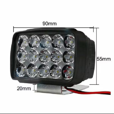 Đèn trợ sáng xe máy xe điện xe đạp điện 15 tìm LED siêu sáng