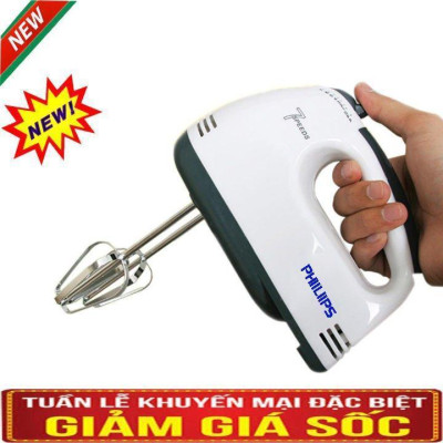 [HCM] Máy Đánh Trứng 7 Cấp Độ Tặng Kèm 4 Đầu Khuấy innox Máy Tạo Bọt Máy Đánh Bọt Inox