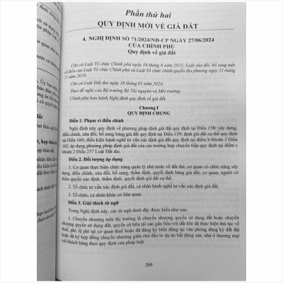 Sách Luật Đất Đai (sửa đổi, bổ sung 2024) – Và Các Văn Bản Hướng Dẫn Thi Hành Về Giá Đất, Bồi Thường, Hỗ Trợ, Tái Định Cư Khi Nhà Nước Thu Hồi Đất (V2427D)