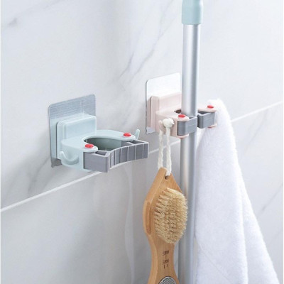 Kẹp Móc Dán Tường Treo Cây Lau Nhà Hiện Đại Tiện Dụng, Cán Chổi Gắn Tường Đa Năng, Chắc Chắn, Tiện Lợi Cho Mọi Nhà - TakyHome 4029