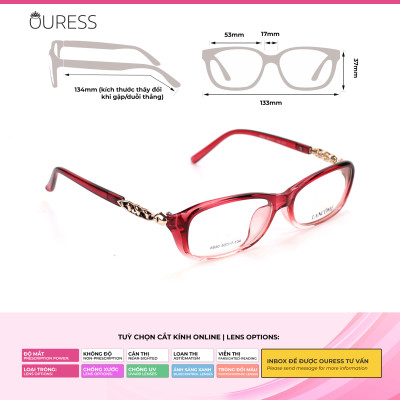 Gọng kính nhựa VS2008 F8012 ZR20126 22026 8830 98100 SM6969 5838 thời trang nam nữ OURESS
