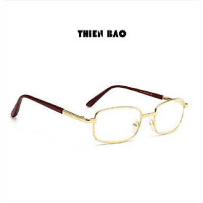 Kính lão thị, viễn thị toàn viền, kim loại NAM NỮ VÀNG GOLD PUMA02 tròng phản quang  chống mỏi chuẩn độ cao cấp