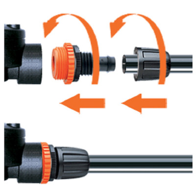 Đầu Nối Ren Sang Ống Mềm Claber 91015, ren ngoài 21mm hoặc 34mm