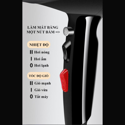 Máy sấy tóc SOKANY công suất 2400W, lực mạnh nhanh khô tóc trong thời gian ngắn, không bị xơ tóc, rát tay - 911 - HÀNG CHÍNH HÃNG - DELIYA